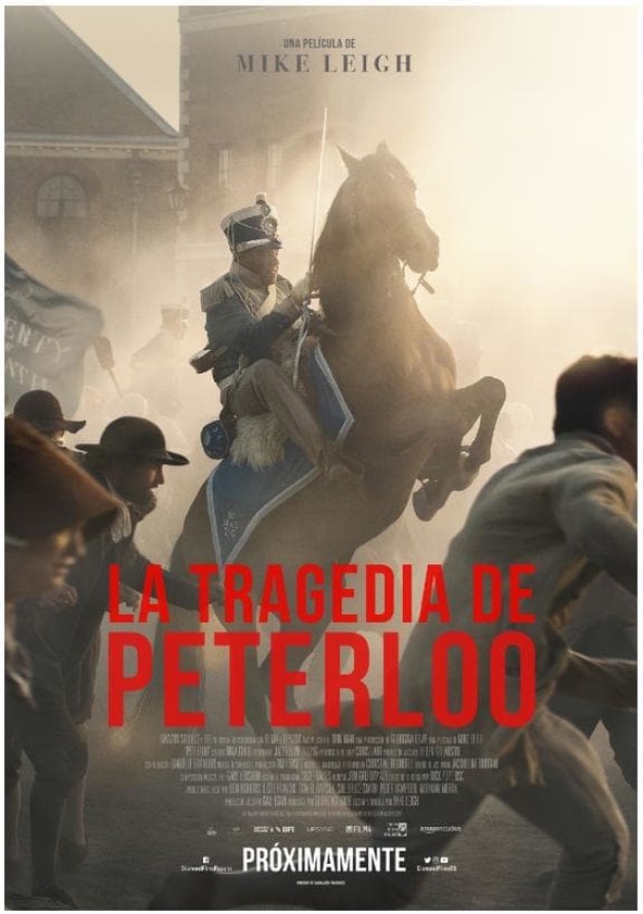 dónde ver película La tragedia de Peterloo