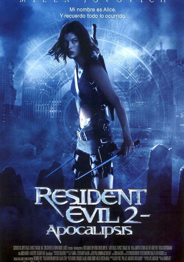 dónde ver película Resident Evil 2: Apocalipsis