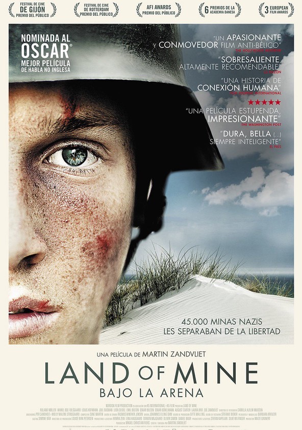 dónde ver película Land of Mine (Bajo la arena)