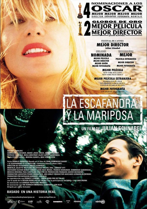 dónde ver película La escafandra y la mariposa