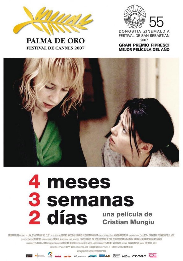 película 4 meses, 3 semanas, 2 días