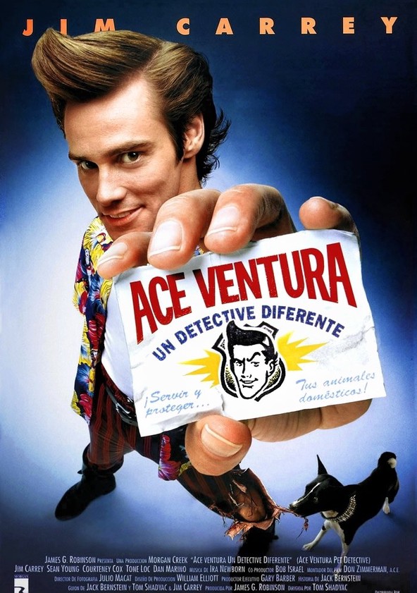 dónde ver película Ace Ventura, un detective diferente