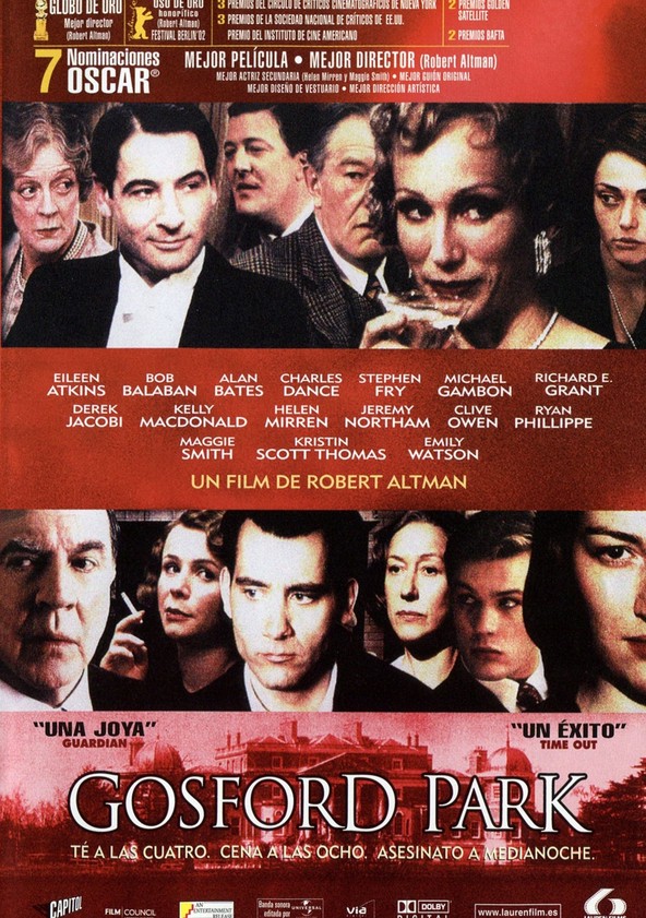 dónde ver película Gosford Park