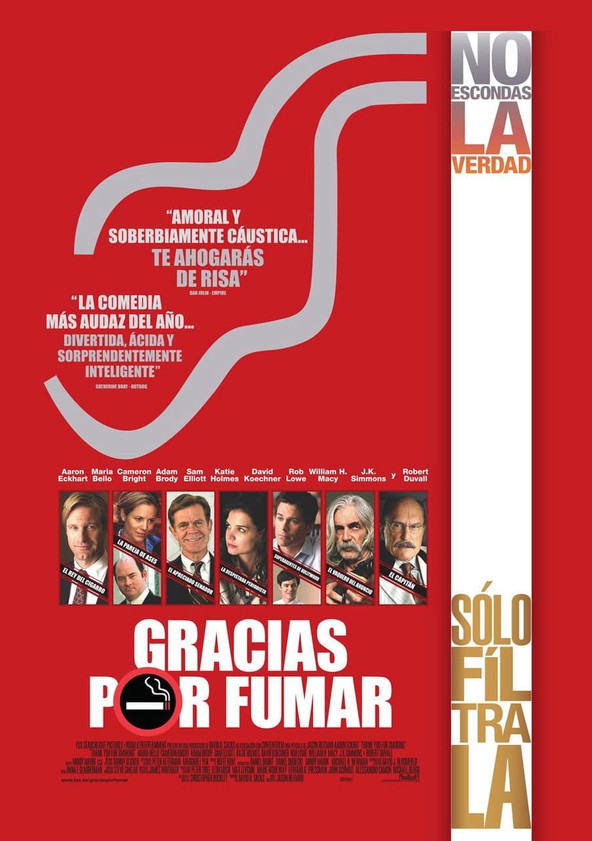 película Gracias por fumar