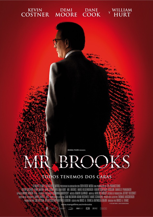 dónde ver película Mr. Brooks