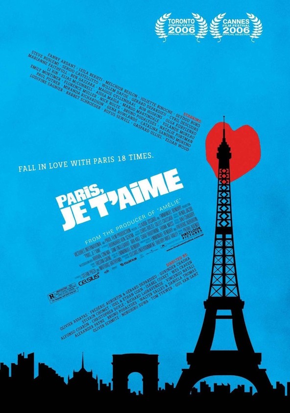 dónde ver película París, je t'aime