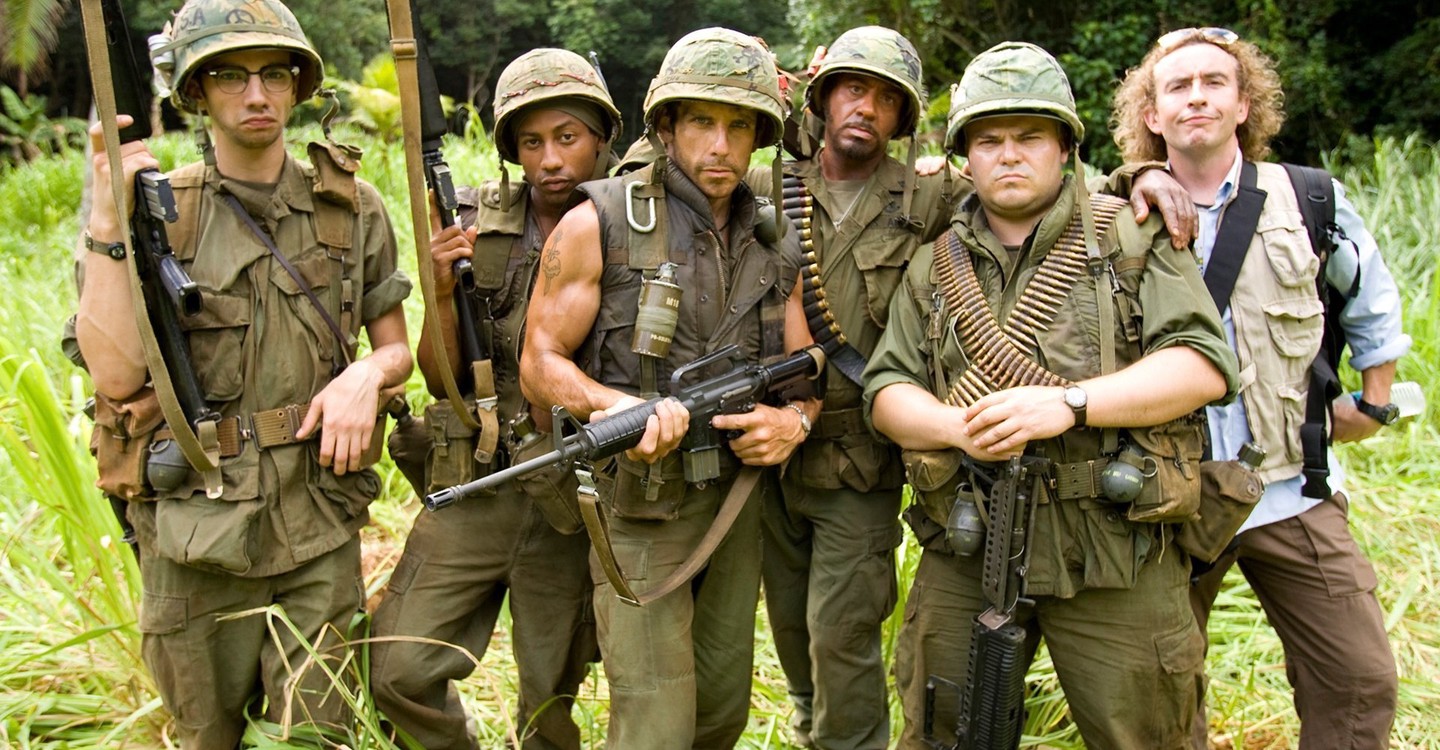 dónde ver película Tropic Thunder, ¡una guerra muy perra!