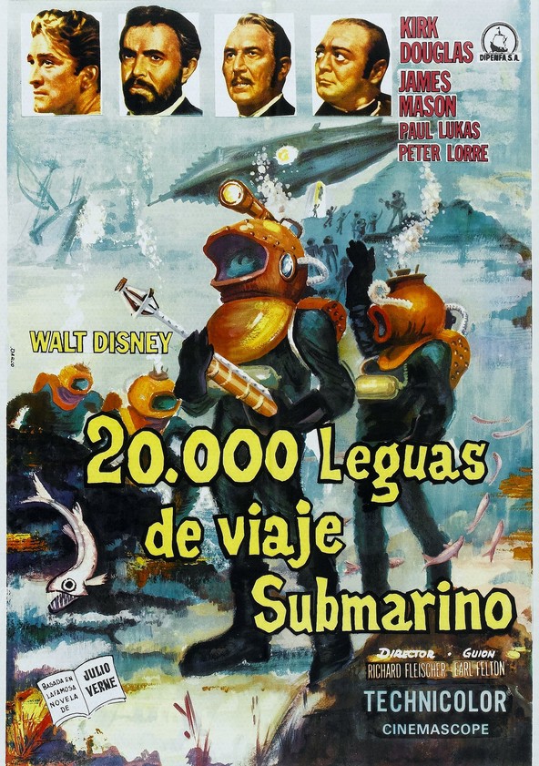 película 20.000 leguas de viaje submarino