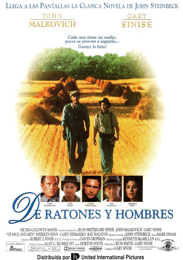 dónde ver película De ratones y hombres