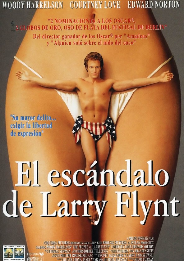 dónde ver película El escándalo de Larry Flynt