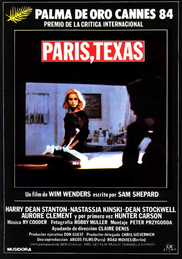 dónde ver película París, Texas