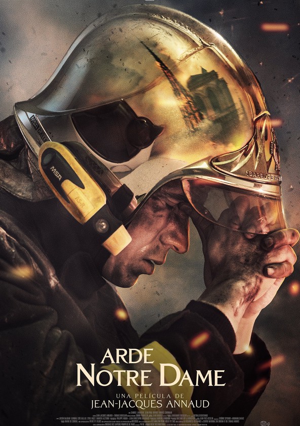 dónde ver película Arde Notre Dame