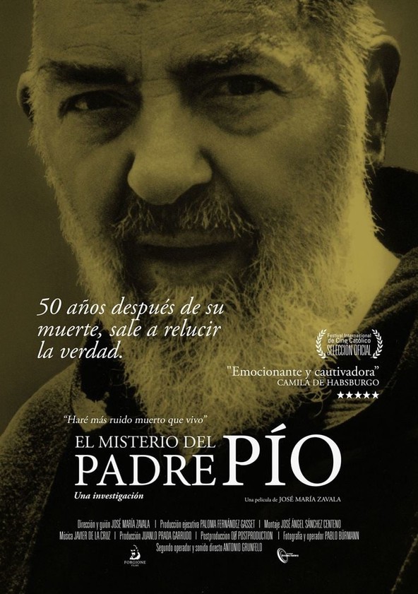 dónde ver película El Misterio del Padre Pío