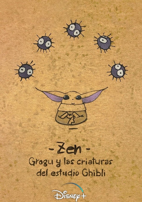 película Zen - Grogu y las criaturas del estudio Ghibli